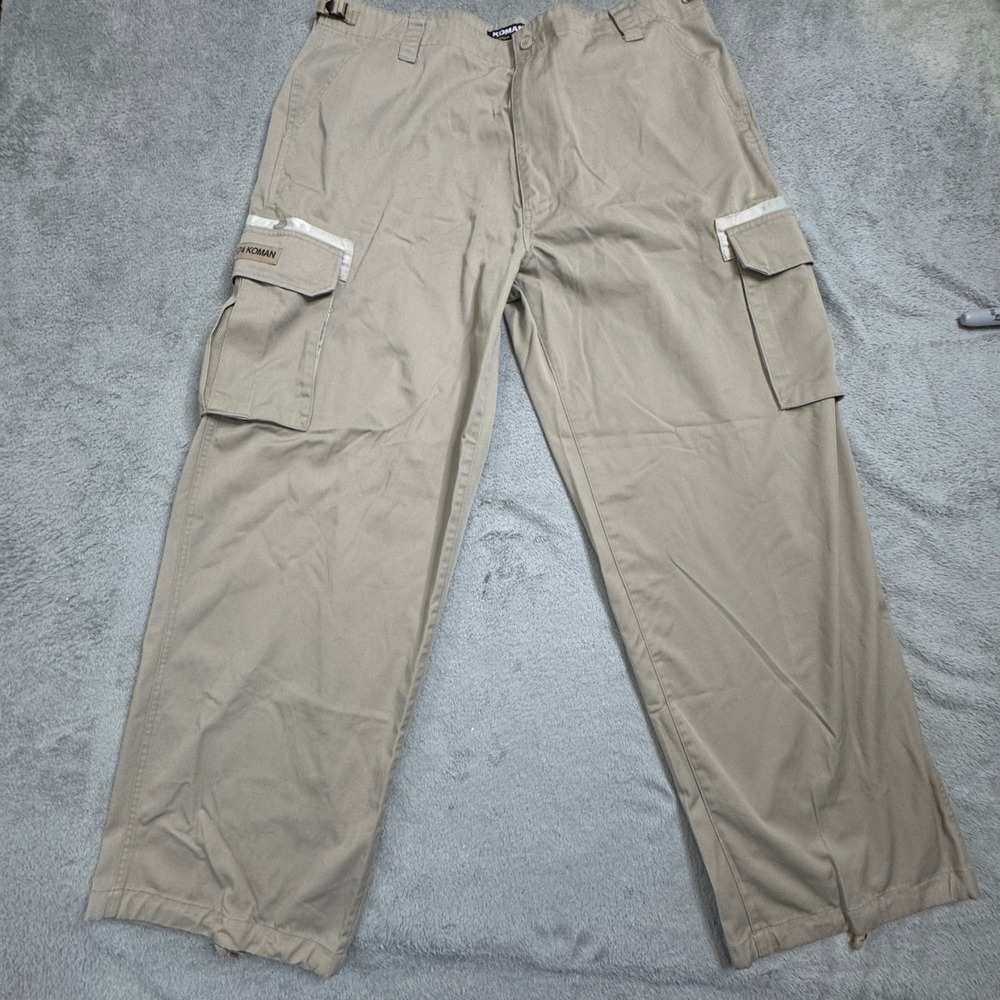 Koman‎ Cargo Pants Men's Tagged Size 2XL Beige (W40in. x L31in.)